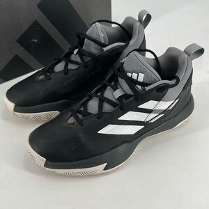 Adidas Cross Em Up Select J Boys Lace Up Basketball Shoes Black White Size 6.5